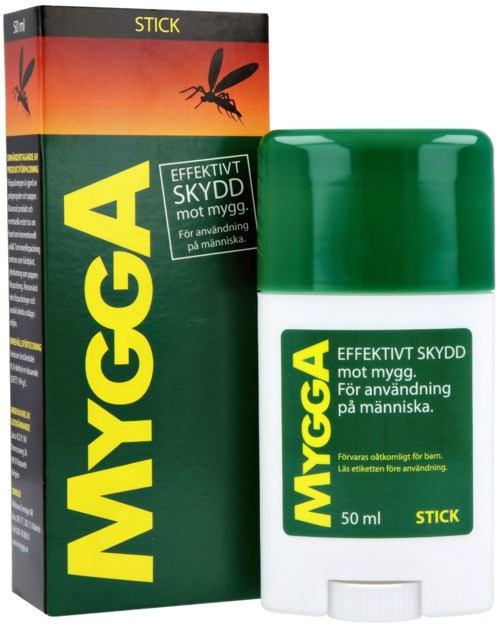 Mugga anti-mosquito stick with green and white packaging, for protecting against mosquitoes.
