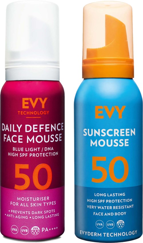 EVY Face & Body SPF50  Bundle Face Mousse 75 ml & Body Mousse 100 ml