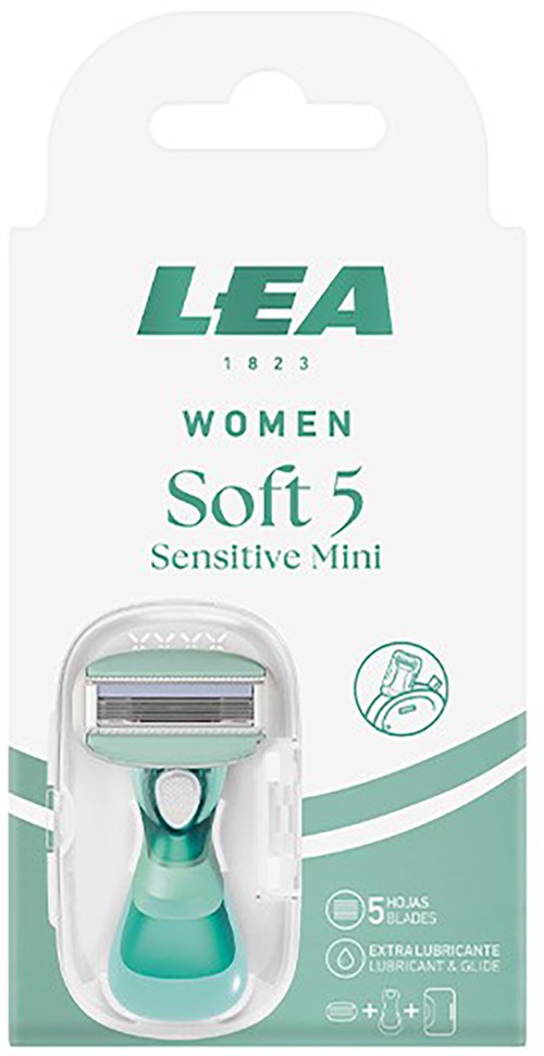 LEA Women Soft 5 Sensitive Mini Razor 2-pack Blades