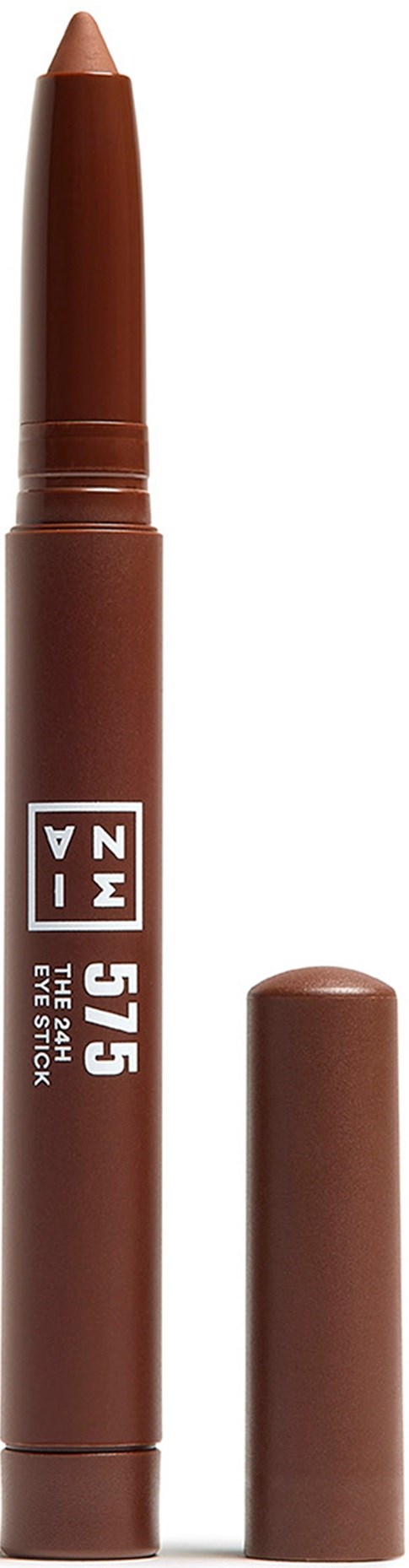 A brown lip crayon with a cap, labeled with the number 575 and brand MAC.