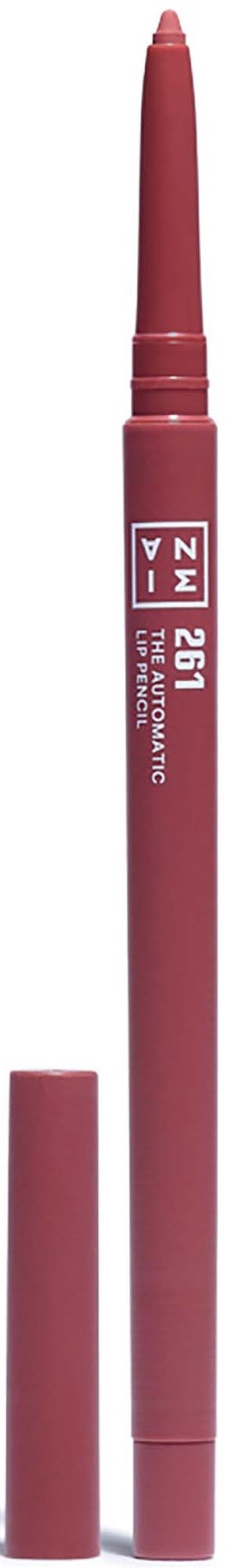 A red pen with a cap and display showing the number 281, used for writing or drawing.