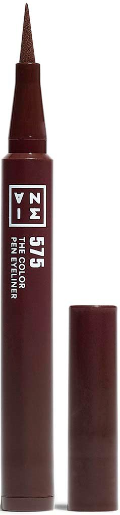 A red felt-tip pen with a cap, labeled 'STA 575' and 'THE COLOUR PEN'.