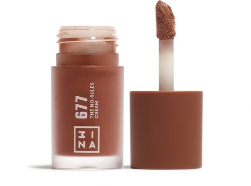Lip gloss in a black container with white text and a doe-foot applicator.