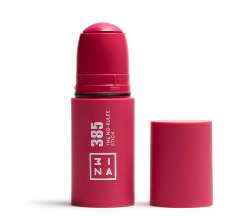 A red stick deodorant with a removable cap, labeled '385 The Noultes Stick' and 'Zwaza'.