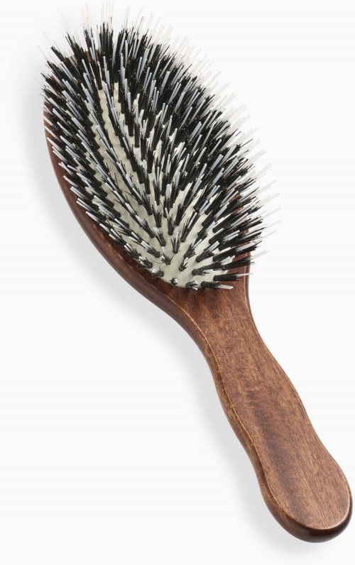 Acca Kappa Hair Extension Oval Brush Kotibe´ Wood 100% Boar Bristles & Twin Nylon Mon