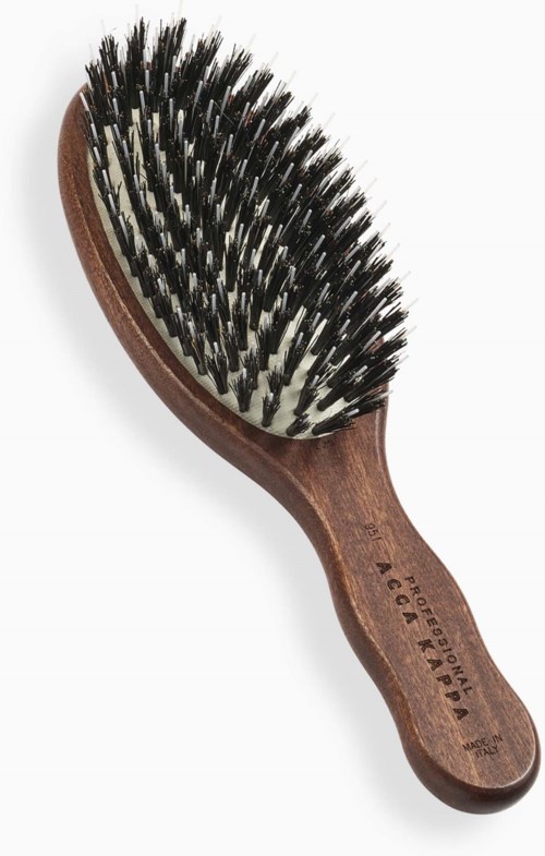 Acca Kappa Mini Oval Brush Kotibe´ Wood 100% Boar Bristles & Nylon Monofilament