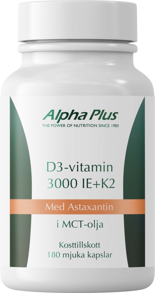 Alpha Plus D3-vitamin 3000 IE + K2 180 pcs