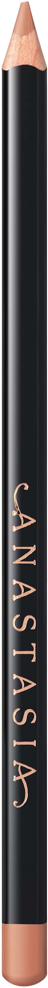 A black pencil with rose gold accents and the brand name 'CANASTASIA' written on it.