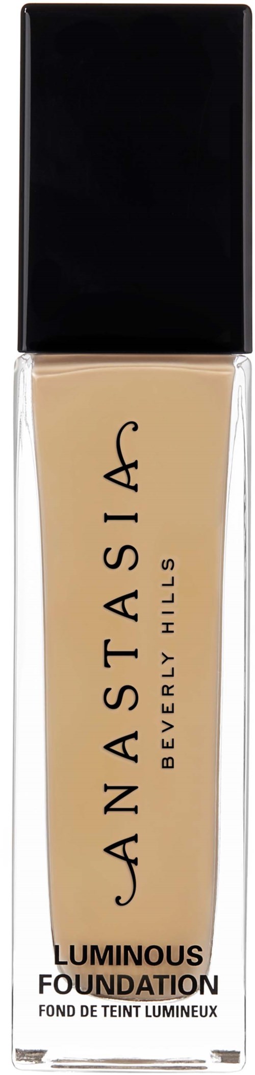 Anastasia Beverly Hills kirkas meikkivoidepullon, jossa on musta kansi ja kirkas runko.