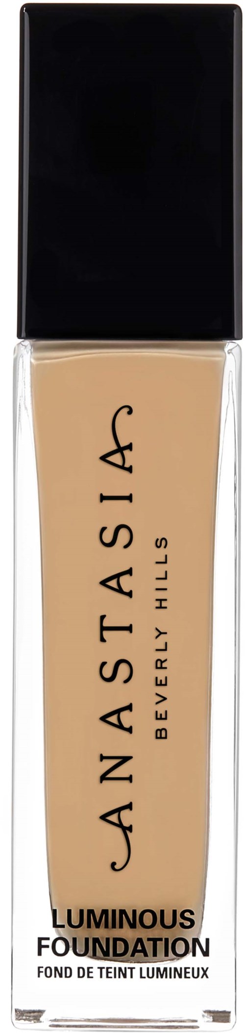 Anastasia Beverly Hills -merkin juurivoidepullo, jossa on musta korkki ja läpinäkyvä runko, joka näyttää nesteen sisällä.
