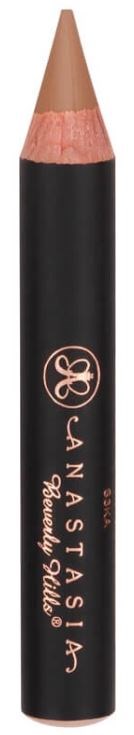Ein schwarzer Make-up-Stift mit rosa Spitze und goldener Schrift, mit Logo und den Worten 'Anastasia Beverly Hills'.