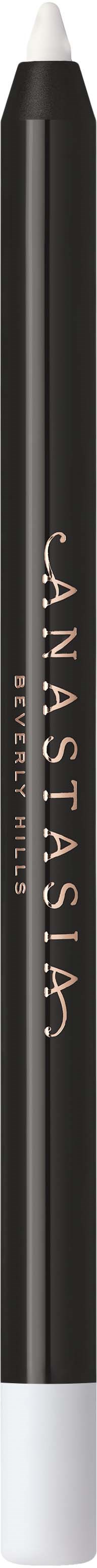 Black eyeliner pencil with white cap and 'ANASTASIA' logo in pink on the side.