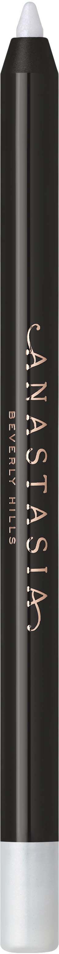 A black eyeliner pen with a white cap and the brand name Anastasia written on it.