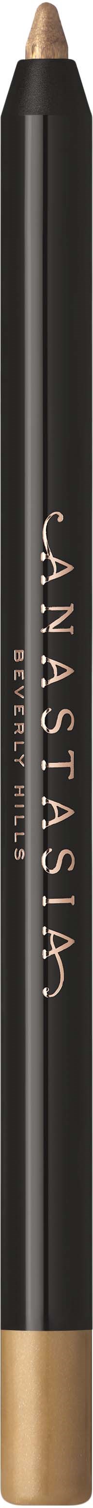 Cosmetic pencil with a black body and a beige tip, featuring the brand name Anastasia in white lettering.
