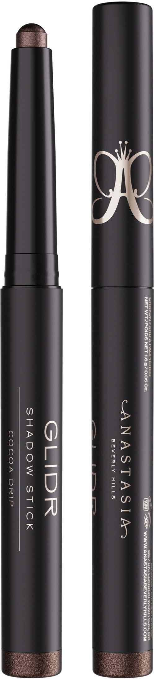 Two long, slim makeup sticks with black packaging, one labeled 'SHADOW STICK' and the other 'JUVIA'S PLACE' logo.