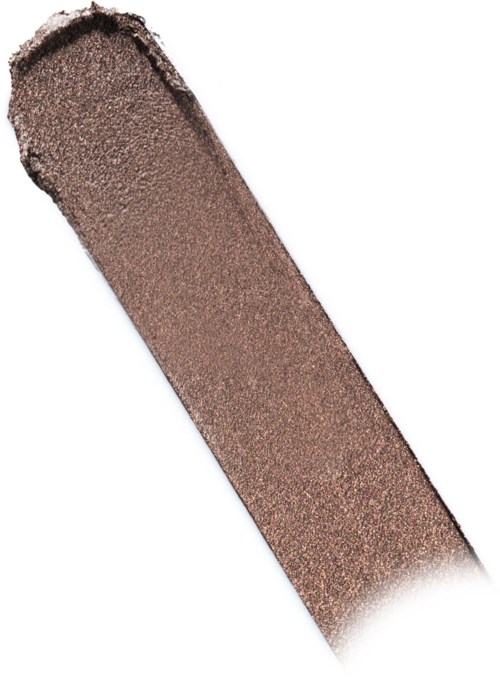 A long, rectangular makeup eyeshadow stick in a shimmery bronze color.