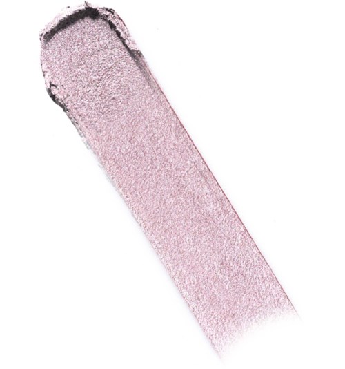 Ein rosa Make-up-Schwamm mit runder Spitze und flachem Boden. Es sieht gebraucht aus und leicht texturiert.