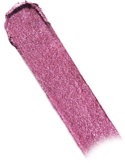 Close-up van een roze, glitterende, langwerpige voorwerp, mogelijk een lippenstift of make-uptool.