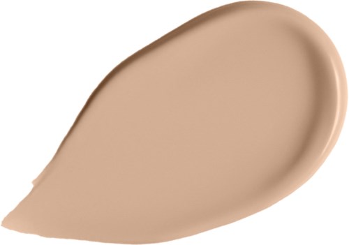Beige, cremige Substanz mit glatter, tropfenförmiger Form und abgerundeten Kanten.