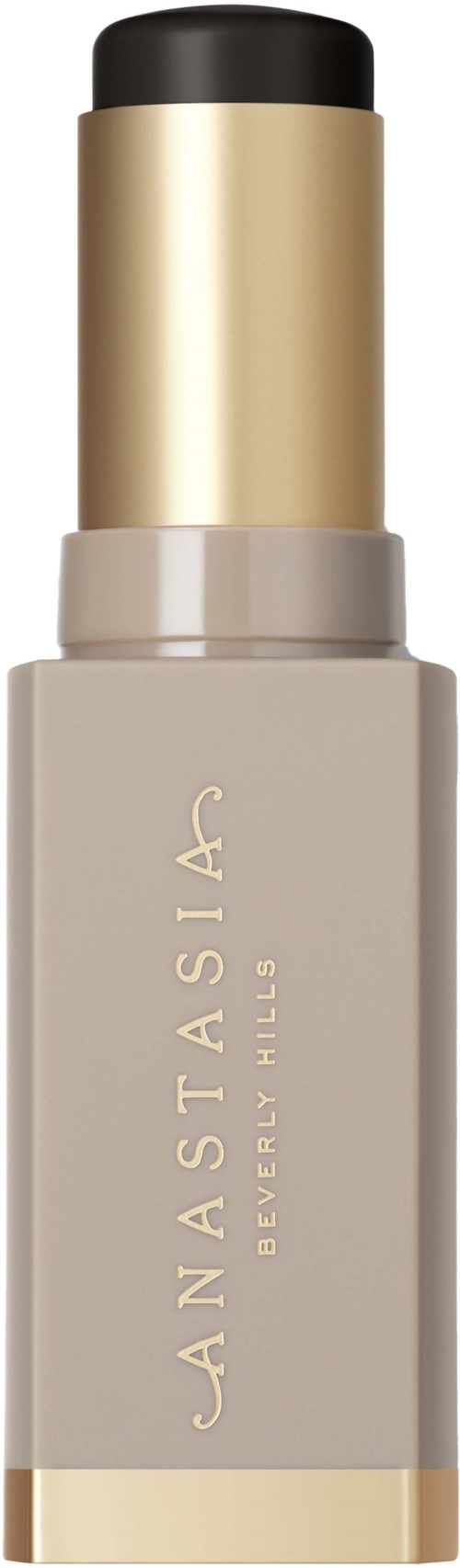 A beige bottle with a black and gold cap, labeled 'Anastasia Beverly Hills'.