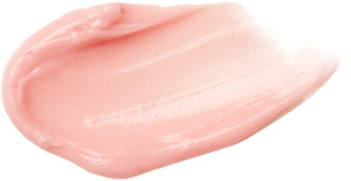 Rosa Creme mit glatter Textur, geformt wie ein Träne.