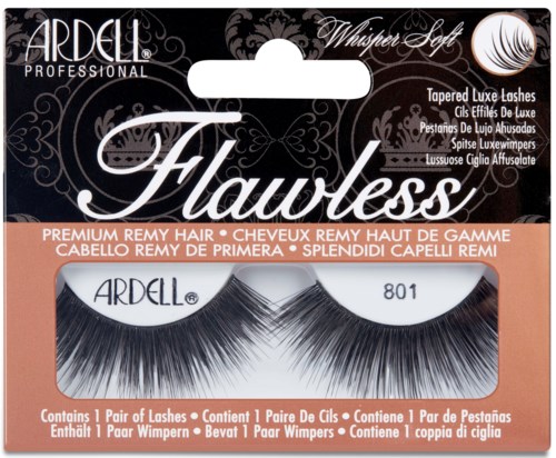 Eine Packung Ardell Profi-Wimpernverlängerungen mit schwarzen Wimpern und einem dekorativen Schwarz-Weiß-Design.