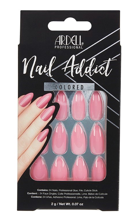 Ardell Nail Addict Colored Luscious Pink