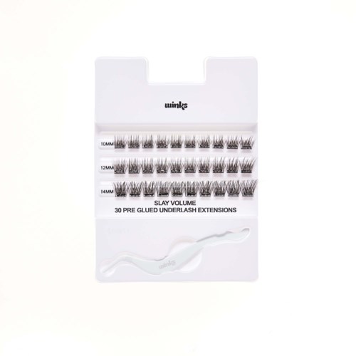 Een doos bevat 30 voorgeplakte wimperextensions in drie lengtes: 10 mm, 12 mm en 14 mm.