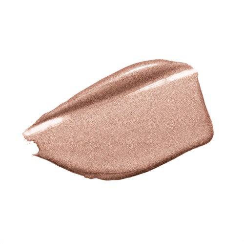 A streak of beige makeup or cream swatched with smooth texture and shiny finish.
