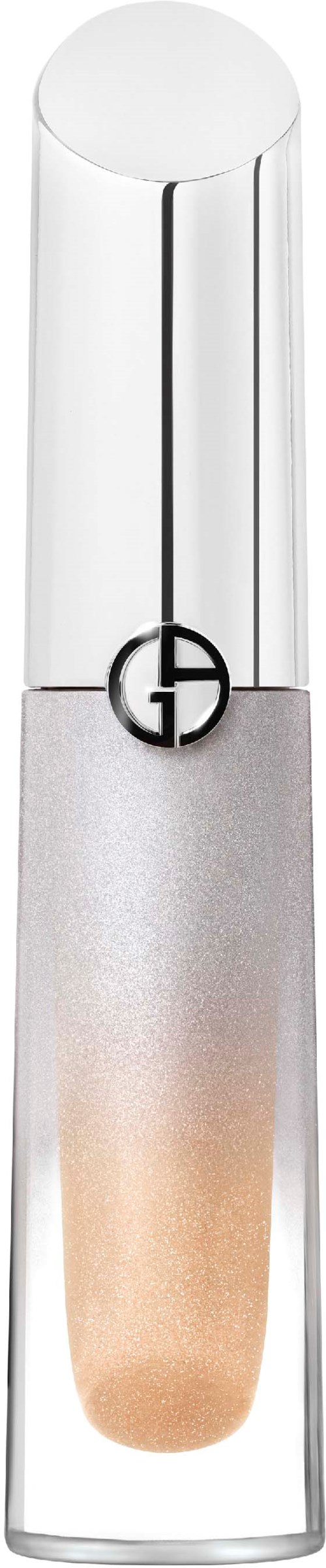 A clear tube with sample inside, a black logo near the top, and a white cap on top.