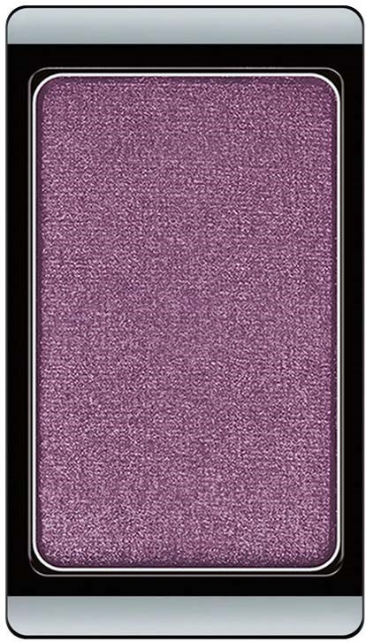A smartphone with a purple glitter screen and a black frame.