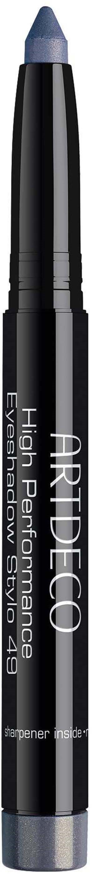 A black high-performance eyeliner pen with label, indicating it's for precise eye makeup application.