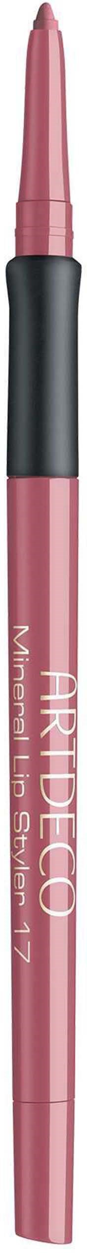 Ein rosa Make-up-Stift mit schwarzem Mittelteil und Pinselspitze, beschriftet mit 'AIR DIVE Mining Stroke 17' am Körper.