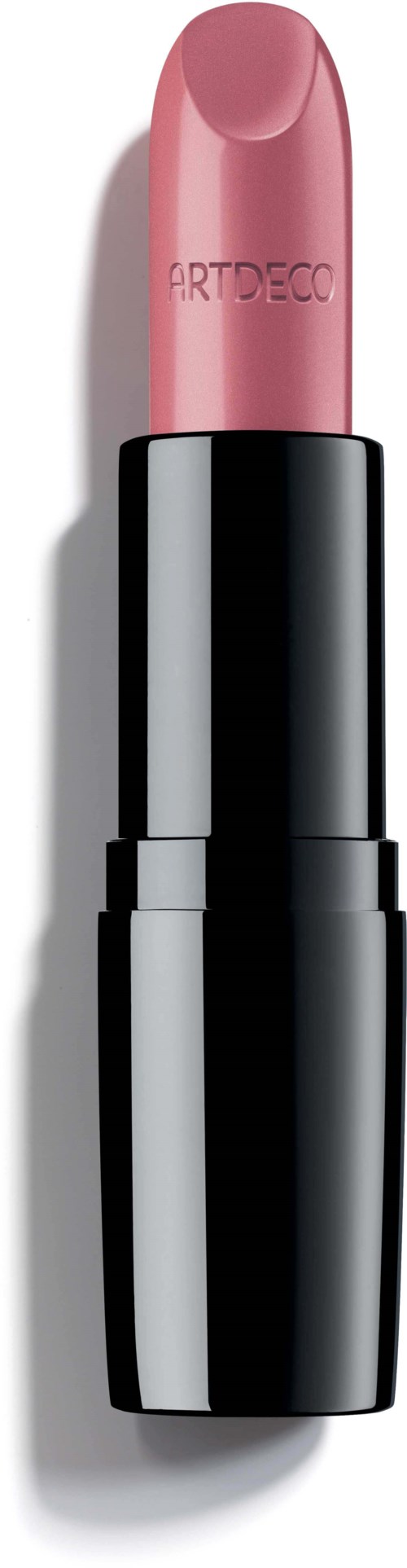 Roze lipstick in een zwart huls met 'ARTDECO' geschreven.