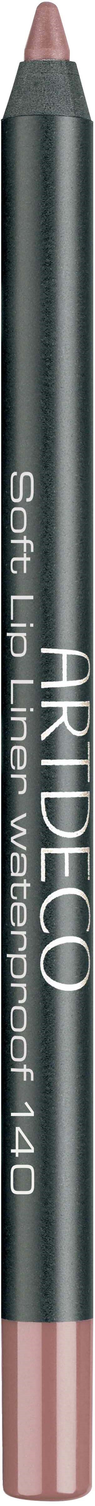 Dies ist ein weiner Lipliner von Artdeco, grau mit rosa Spitze. Es ist wasserfest und nummeriert 140.