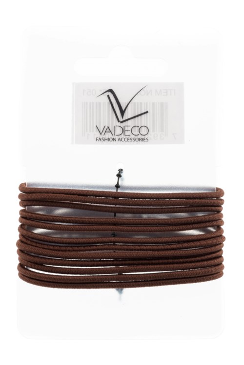 Multiple brown cords are wrapped around a circular object, attached with a small metal piece. A logo of Vadeco is at the top.