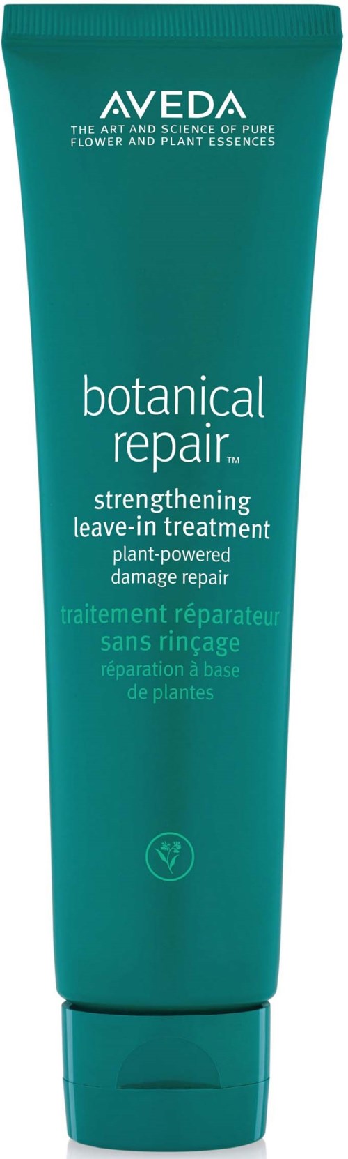 Ein tealfarbener Aveda Botanical Repair Leave-in-Behandlung für geschädigtes Haar.