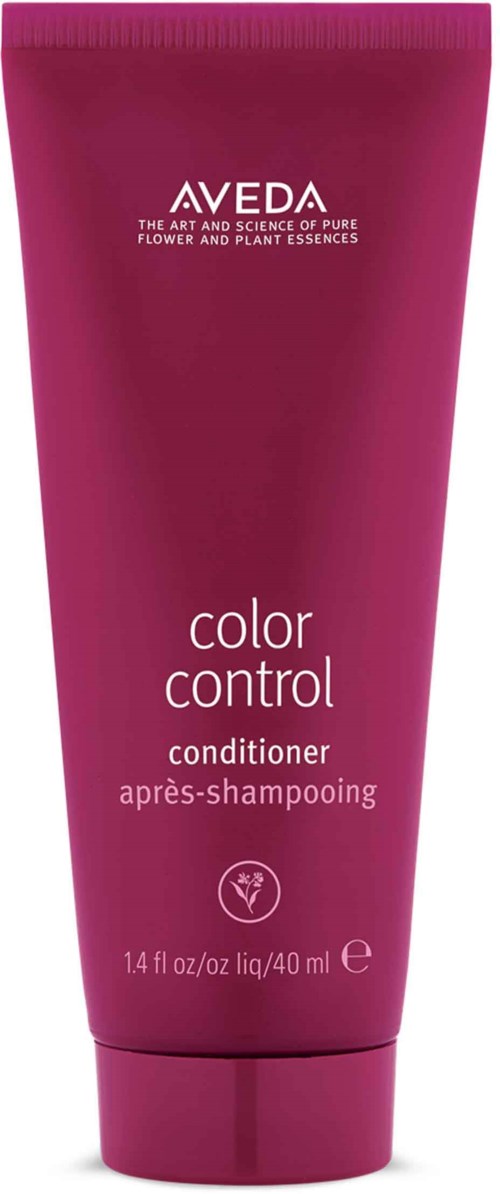 AAVEDA color control balsam i ett rosa rör, 14 fl oz, för hårvård, märkt som efter-schampo balsam.