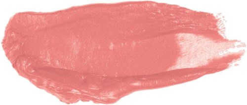 Roze streep lipstick of verf op witte achtergrond. Dik en glad met enkele textuurelementen.