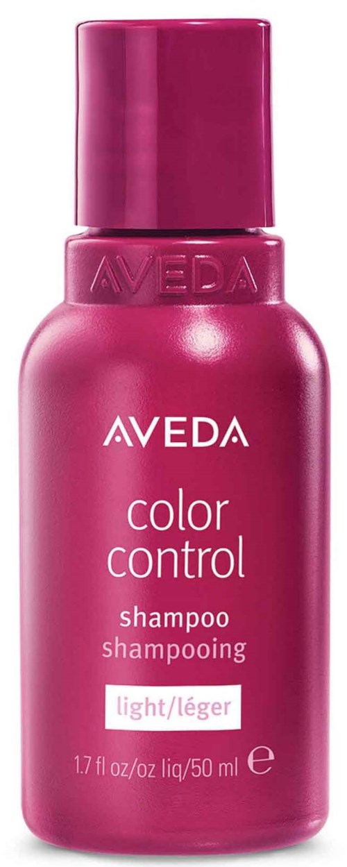 Rosa Flasche Aveda Color Control Shampoo für helles Haar.