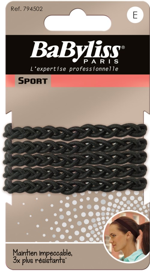 BaByliss Paris Accessories Sport Flätad Snodd 5 St