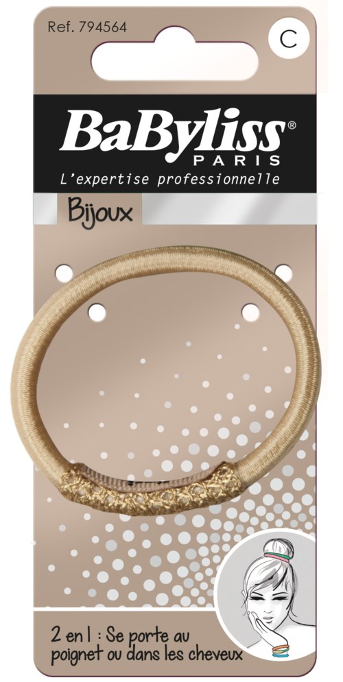 BaByliss Paris Accessories Bijoux Haarelastiek goudgekleurd