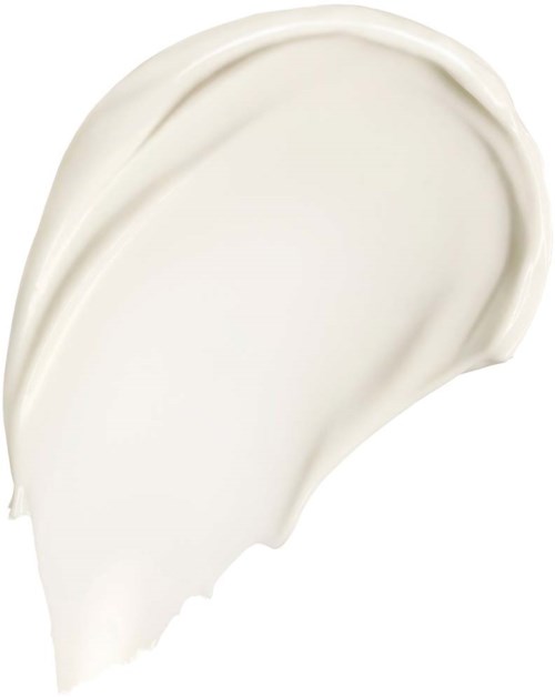 A white cream or lotion with a smooth, curved shape and creamy texture.