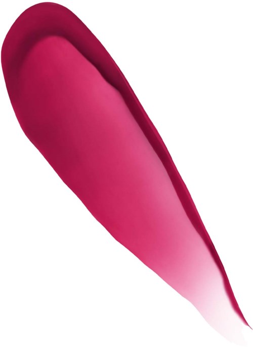 A pink petal with a gradient, pointed at one end, with a smooth texture and shadow.