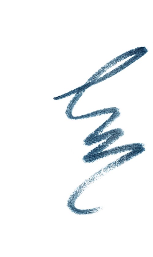 A blue, squiggly line on a white background, resembling a loose, flowing signature.