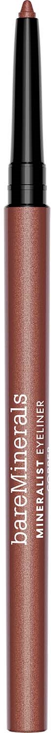 A brown pencil-shaped eyeliner with a black cap and white text on it.