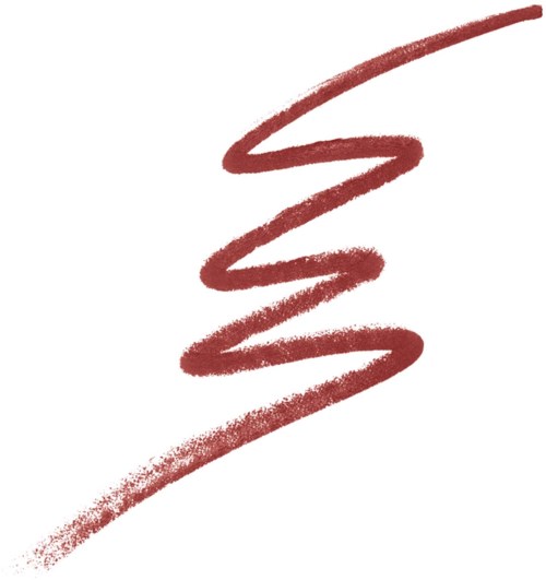 Red spiral or squiggly line on white background, simple and abstract.