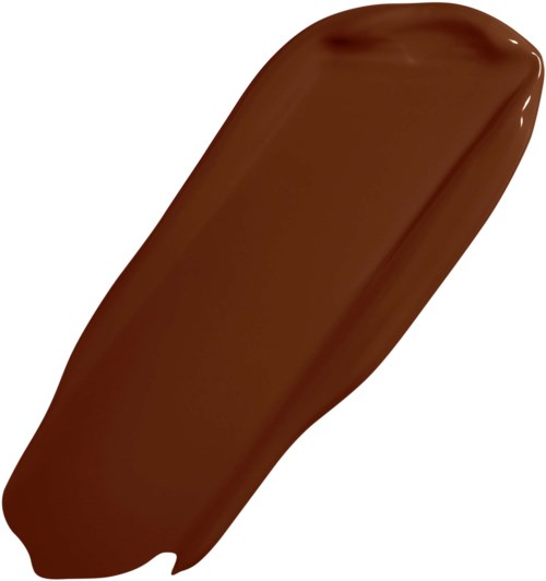 A chocolate bar with smooth, glossy surface and rounded edges.