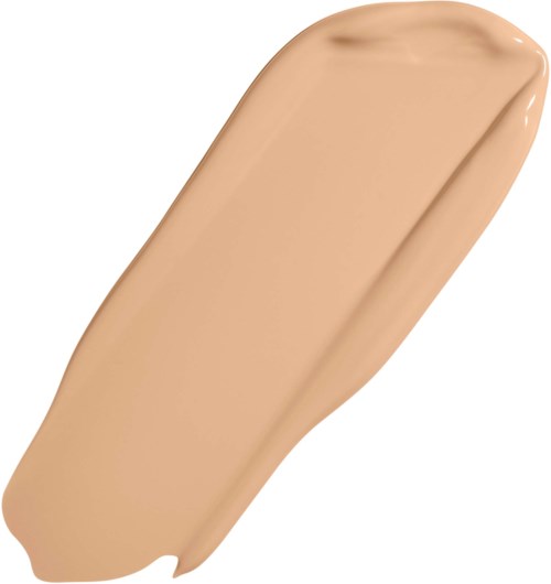 A beige-colored liquid foundation swatch with smooth texture and slight shine.