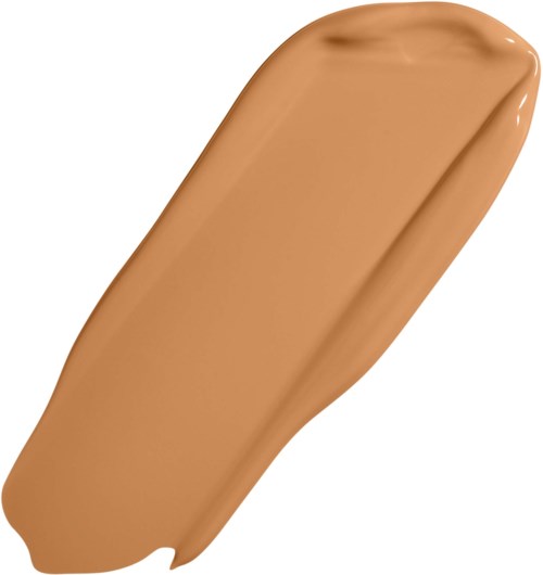 A beige, rectangular makeup foundation stick with rounded edges and a smooth surface.